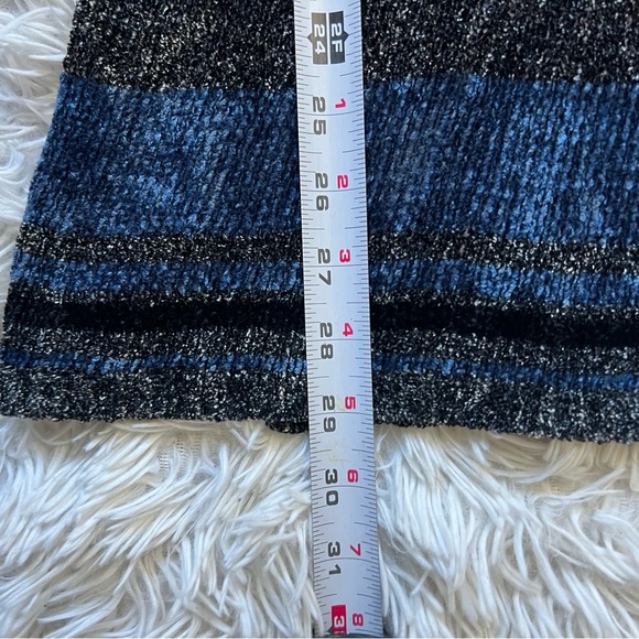 Y2K Velvet Knit Vtg Paraphrase Sweater Women’s Size S Striped Holiday Winter - Picture 10 of 15